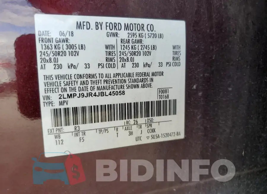2LMPJ9JR4JBL45058 Photo# 13