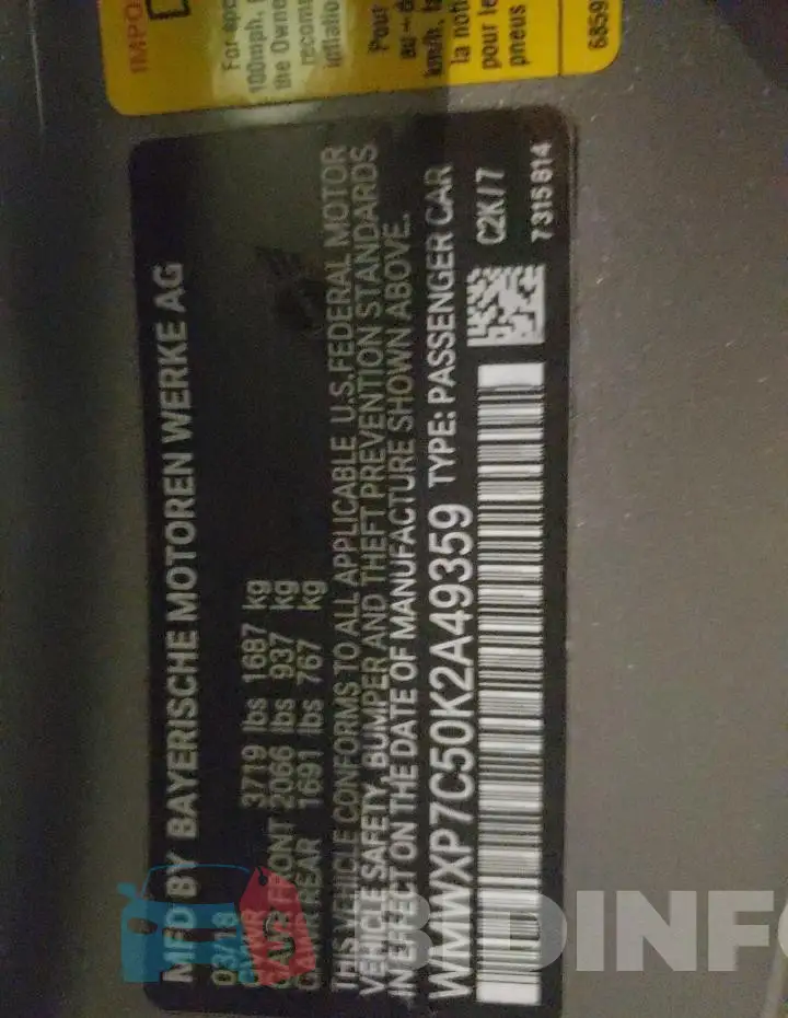 WMWXP7C50K2A49359 Photo# 12