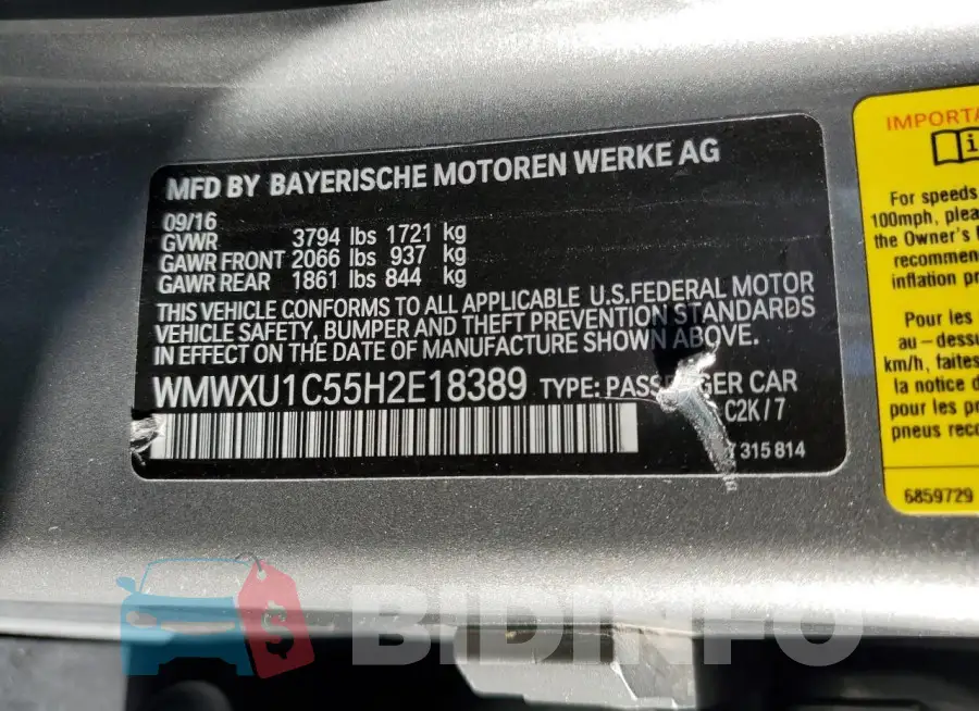 WMWXU1C55H2E18389 Photo# 13