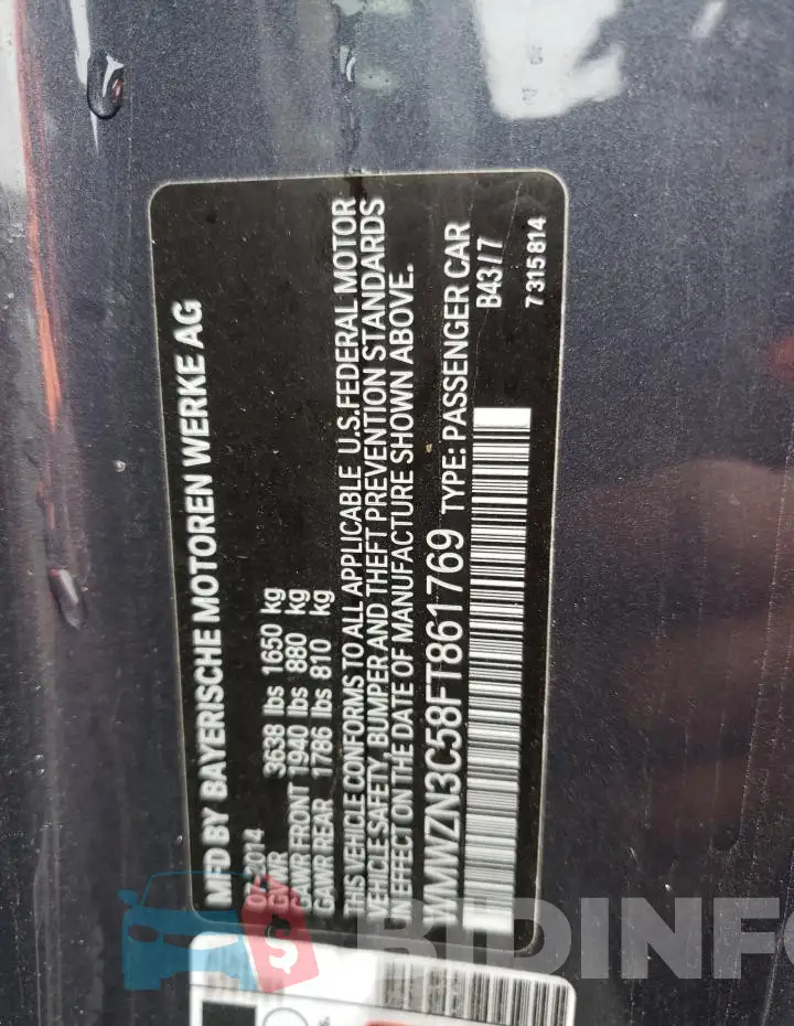 WMWZN3C58FT861769 Photo# 12