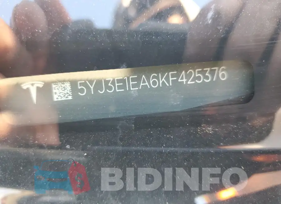 5YJ3E1EA6KF425376 Photo# 12