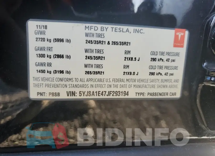 5YJSA1E47JF293194 Photo# 13