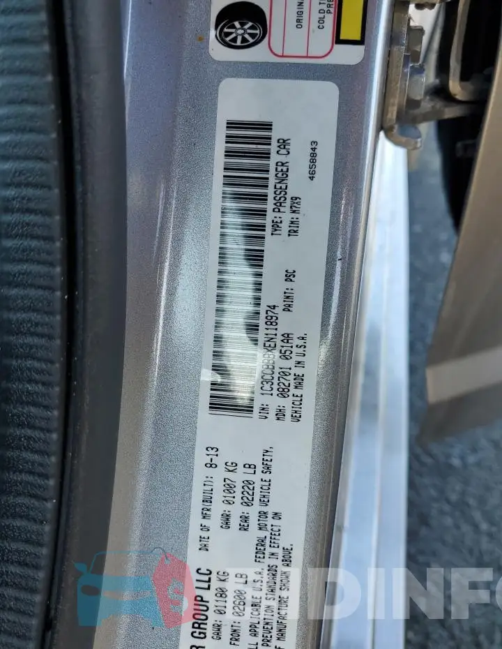 1C3CCBBBXEN118974 Photo# 12