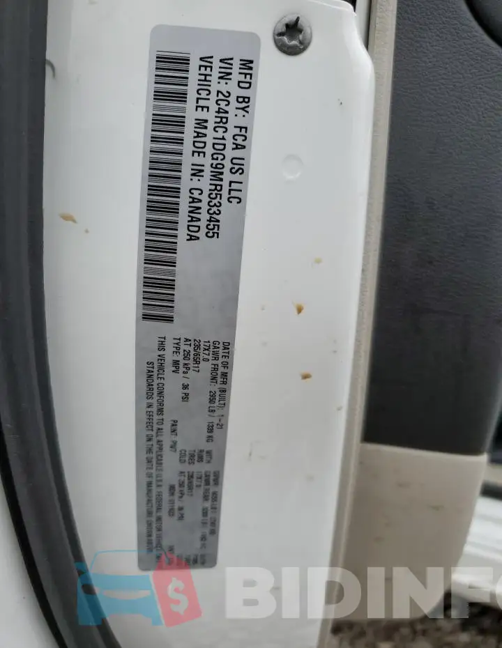 2C4RC1DG9MR533455 Photo# 13