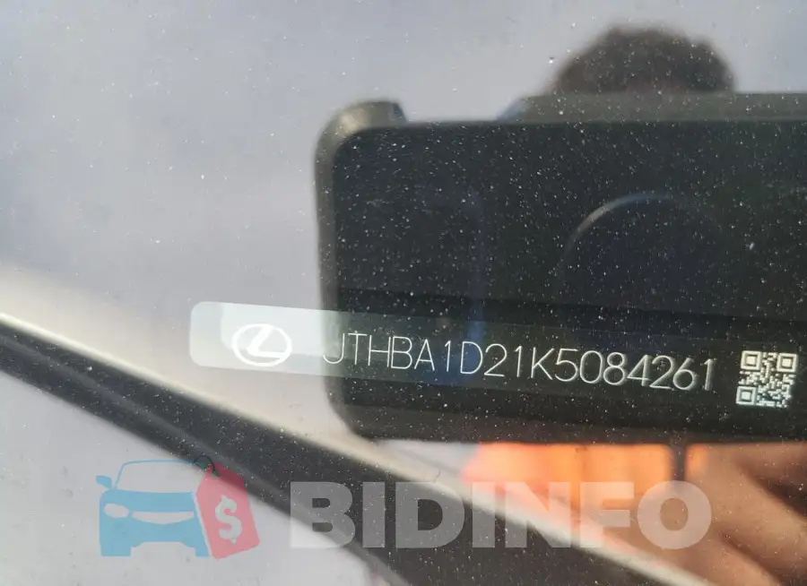JTHBA1D21K5084261 Photo# 12