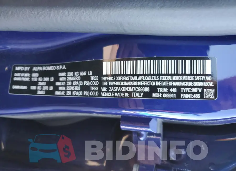 ZASPAKBN3M7C99388 Photo# 14