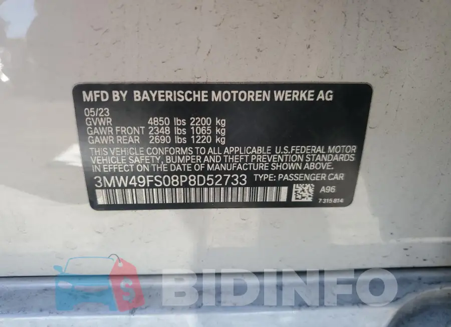 3MW49FS08P8D52733 Photo# 13
