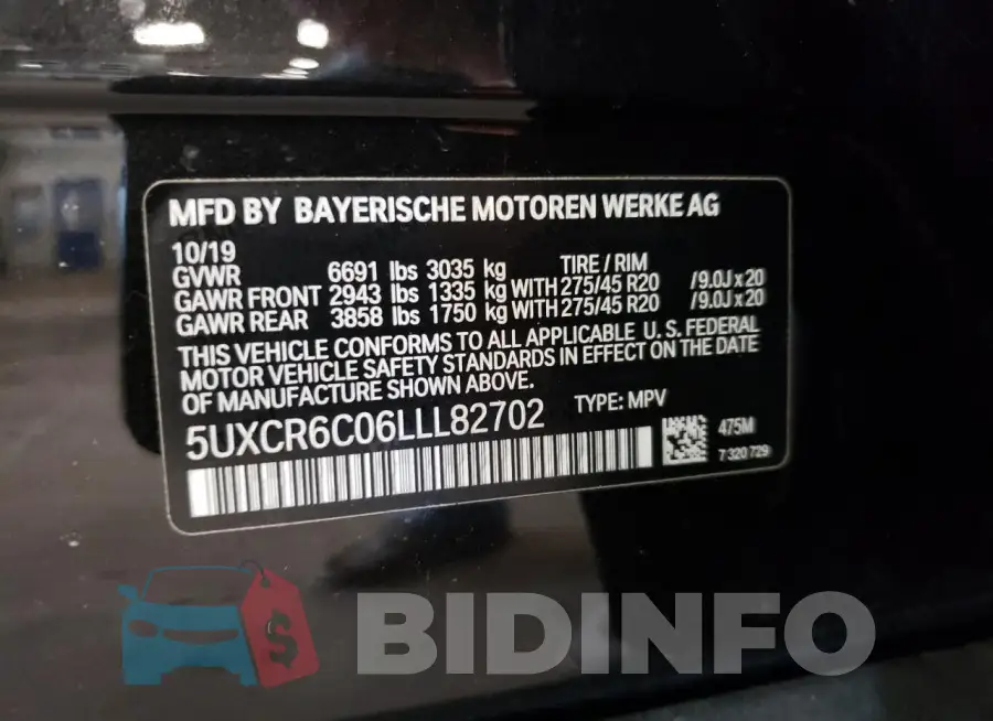 5UXCR6C06LLL82702 Photo# 14