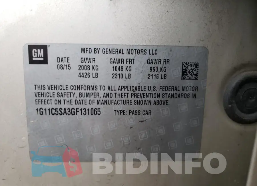 1G11C5SA3GF131065 Photo# 12