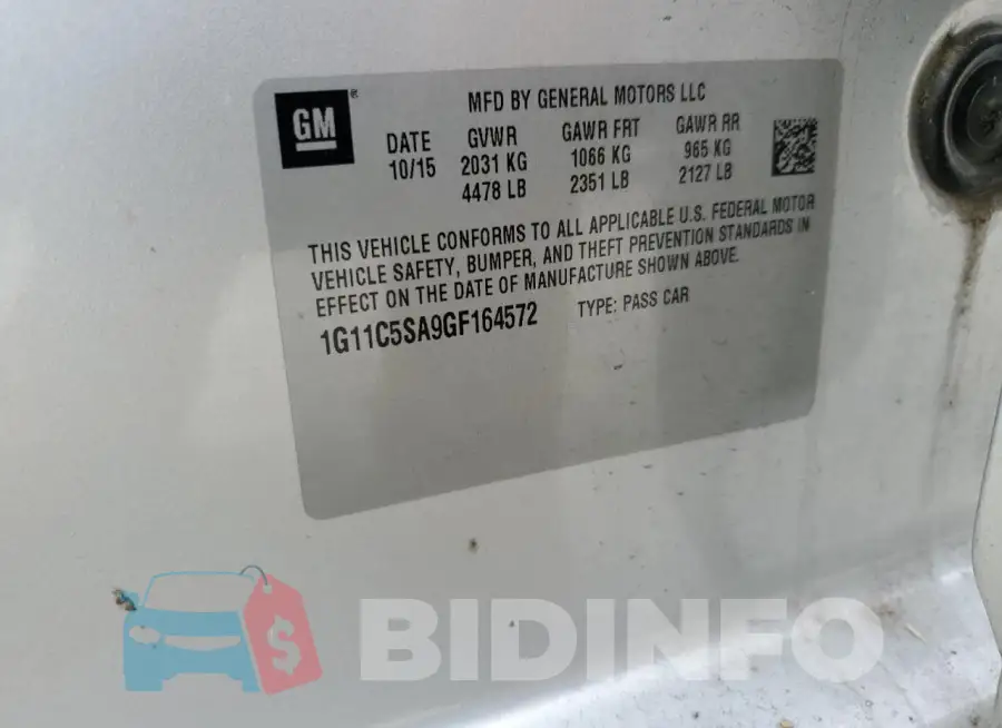 1G11C5SA9GF164572 Photo# 12