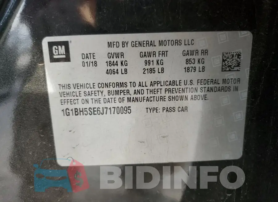 1G1BH5SE6J7170095 Photo# 12