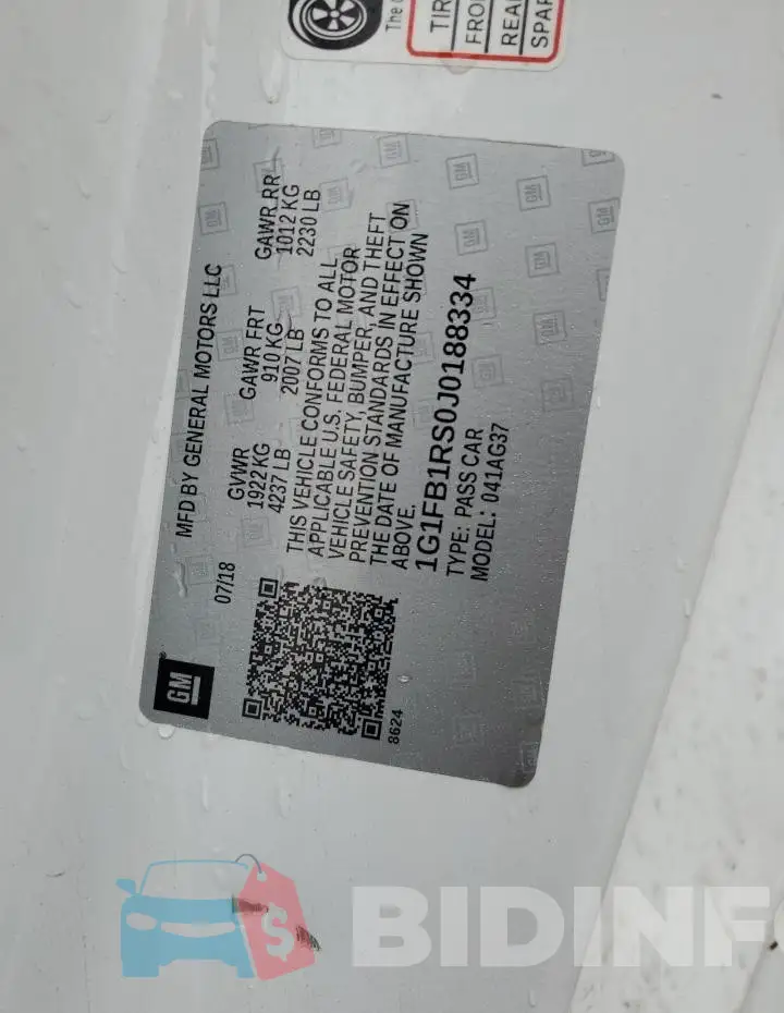 1G1FB1RS0J0188334 Photo# 12