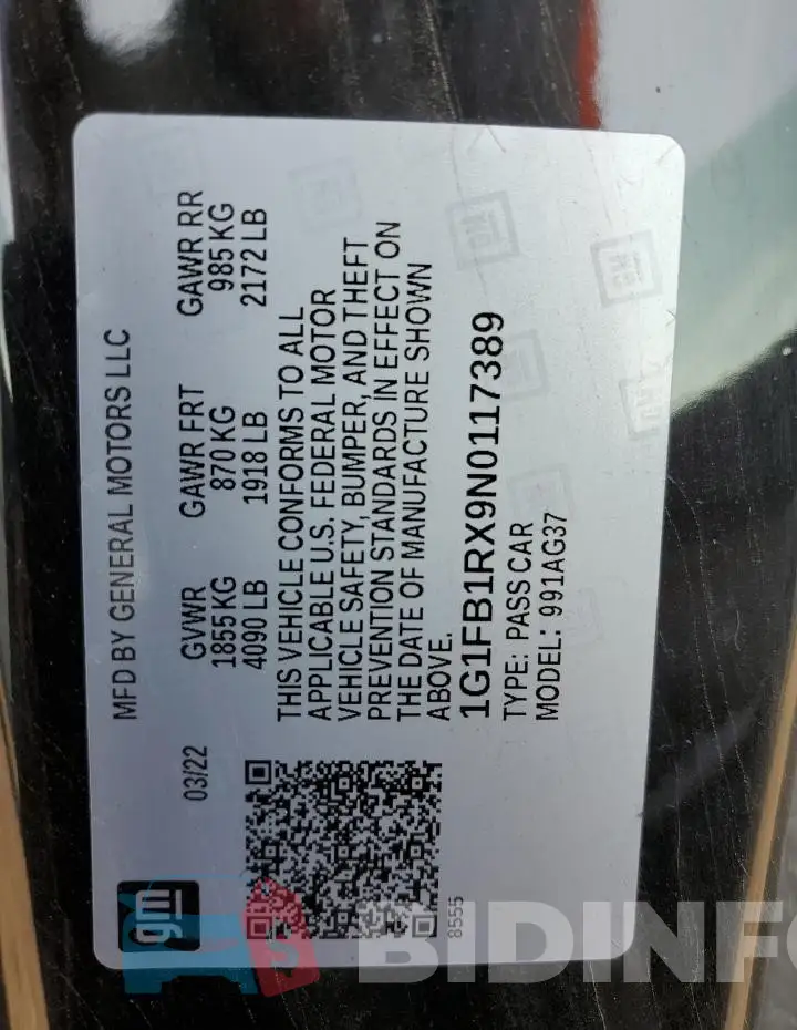 1G1FB1RX9N0117389 Photo# 12
