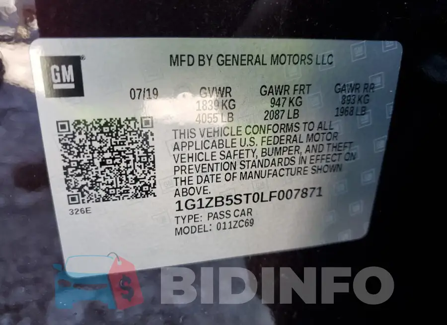1G1ZB5ST0LF007871 Photo# 12