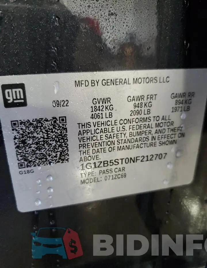 1G1ZB5ST0NF212707 Photo# 12
