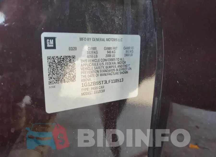 1G1ZB5ST3LF118513 Photo# 12