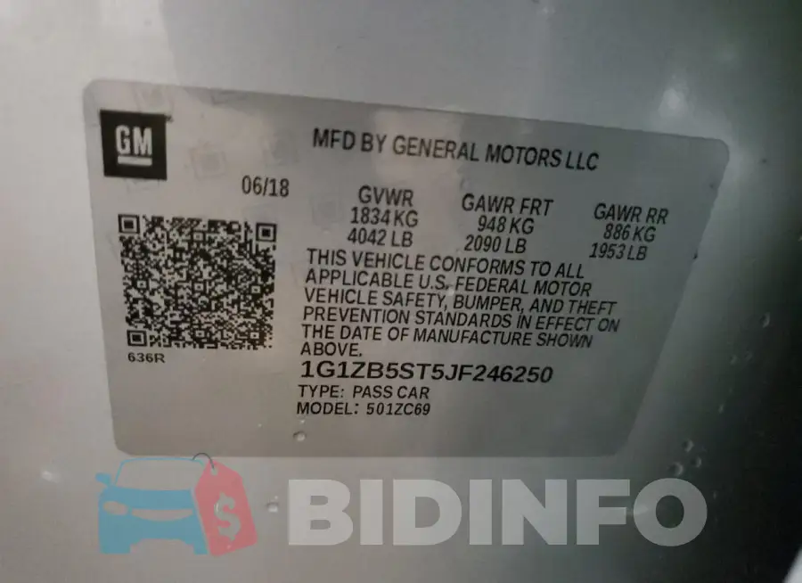 1G1ZB5ST5JF246250 Photo# 13