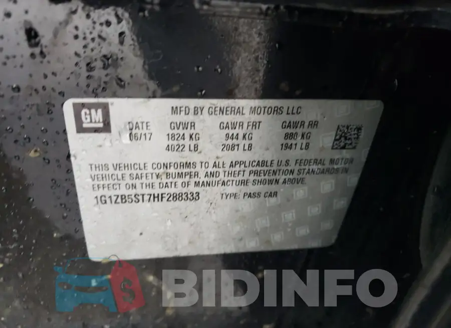 1G1ZB5ST7HF288333 Photo# 12