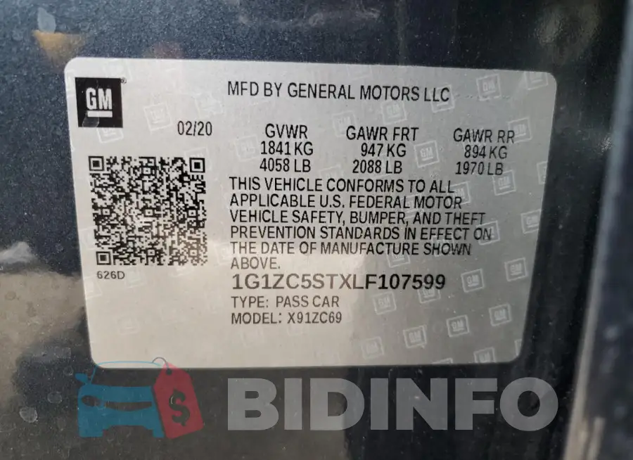 1G1ZC5STXLF107599 Photo# 12