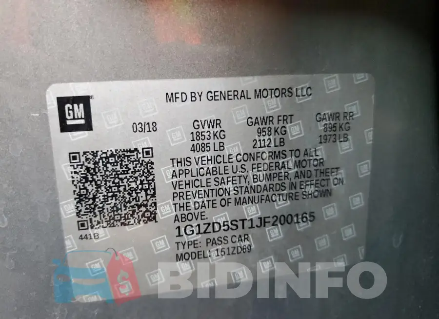 1G1ZD5ST1JF200165 Photo# 12