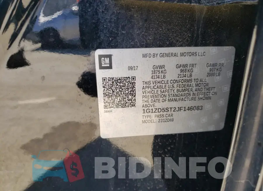 1G1ZD5ST2JF146083 Photo# 12