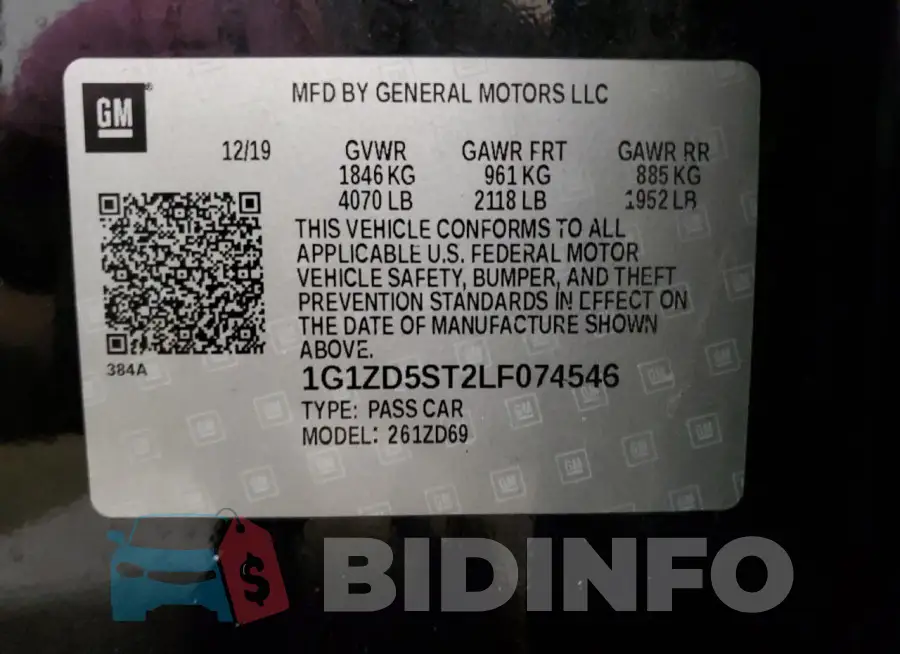 1G1ZD5ST2LF074546 Photo# 12