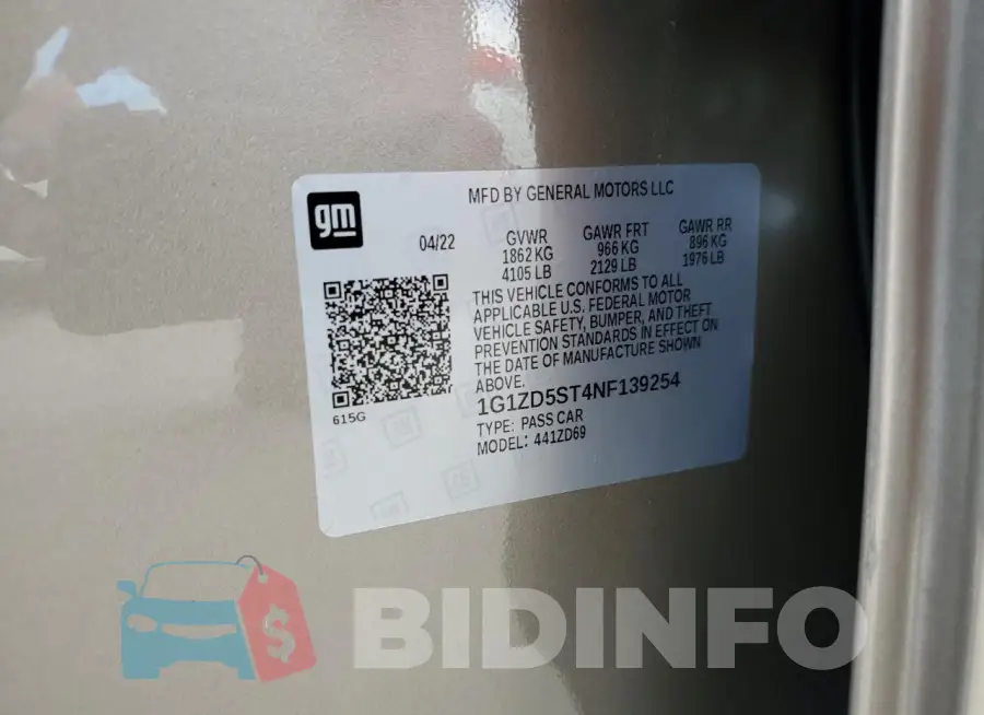 1G1ZD5ST4NF139254 Photo# 12
