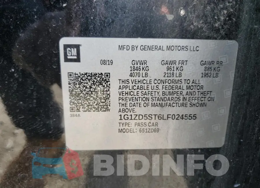 1G1ZD5ST6LF024555 Photo# 12