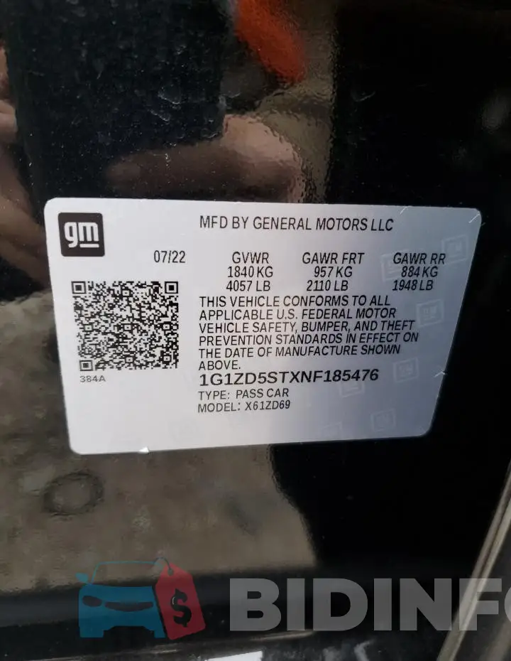 1G1ZD5STXNF185476 Photo# 12