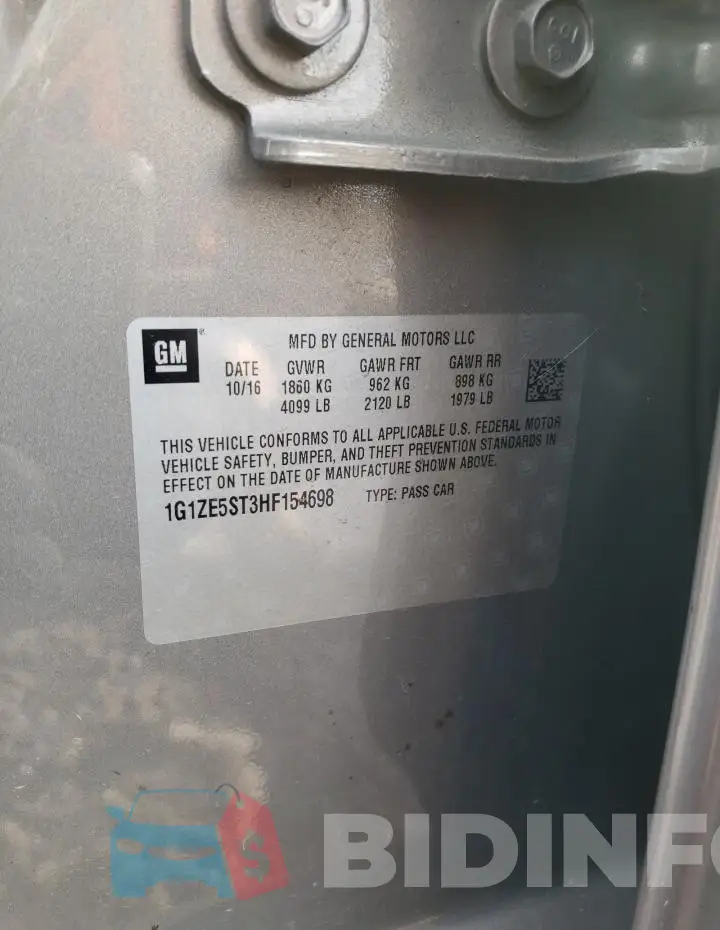 1G1ZE5ST3HF154698 Photo# 12