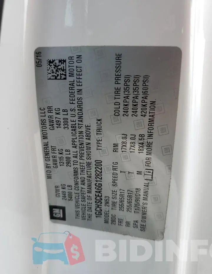 1GCHSCEA6G1282200 Photo# 13