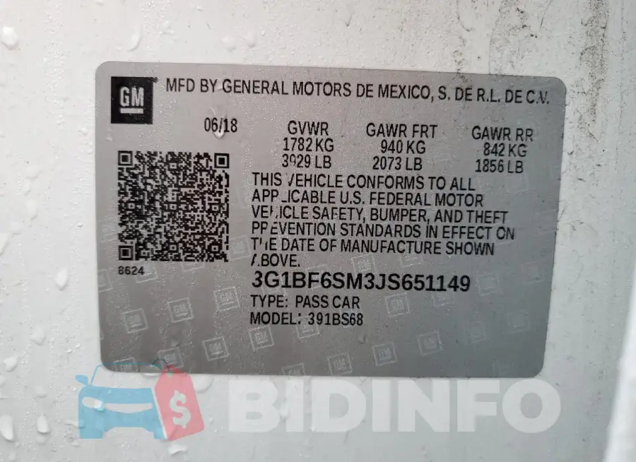 3G1BF6SM3JS651149 Photo# 12