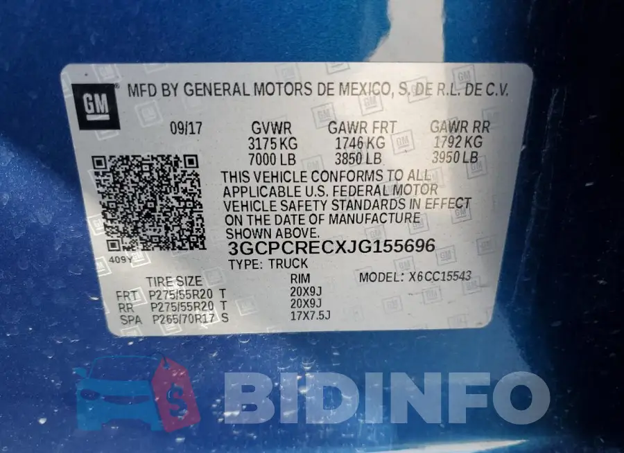 3GCPCRECXJG155696 Photo# 12