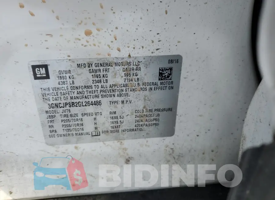 3GNCJPSB2GL264486 Photo# 12