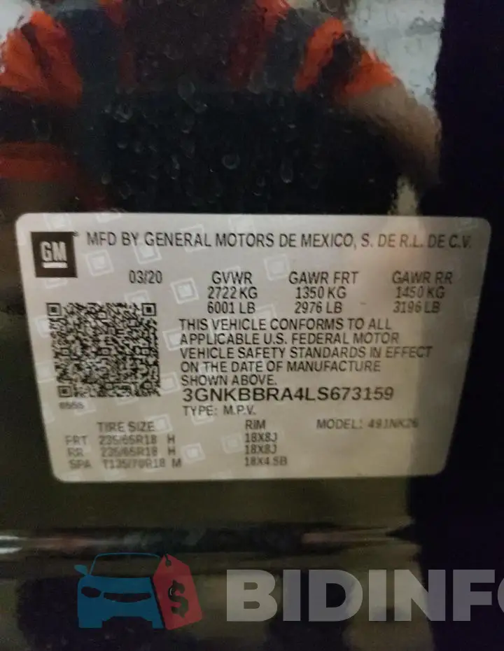 3GNKBBRA4LS673159 Photo# 14
