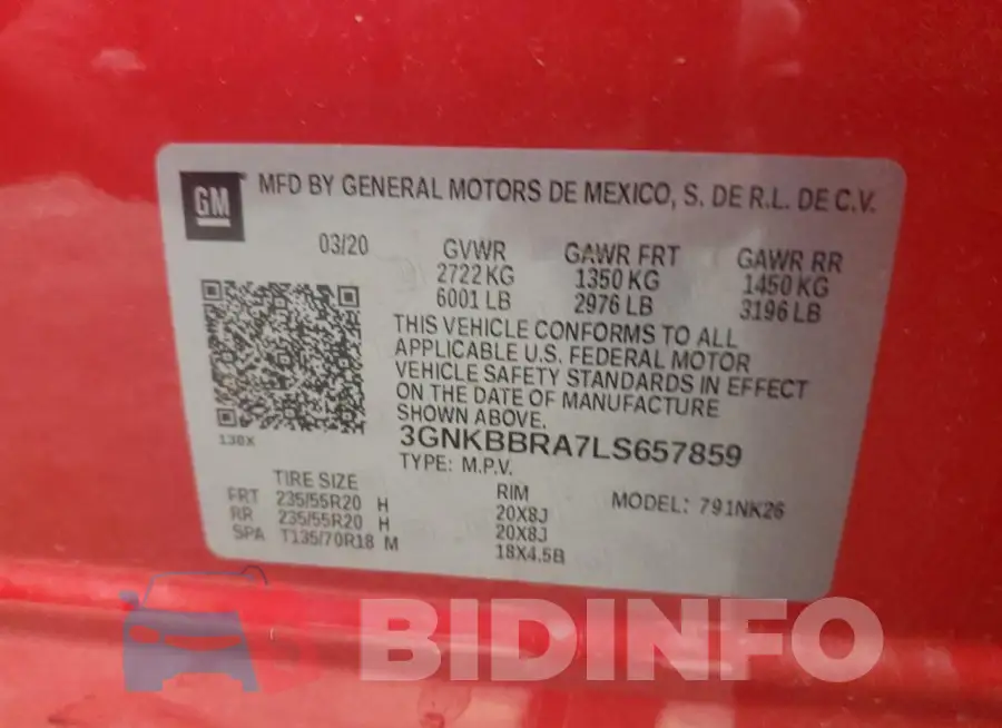 3GNKBBRA7LS657859 Photo# 14