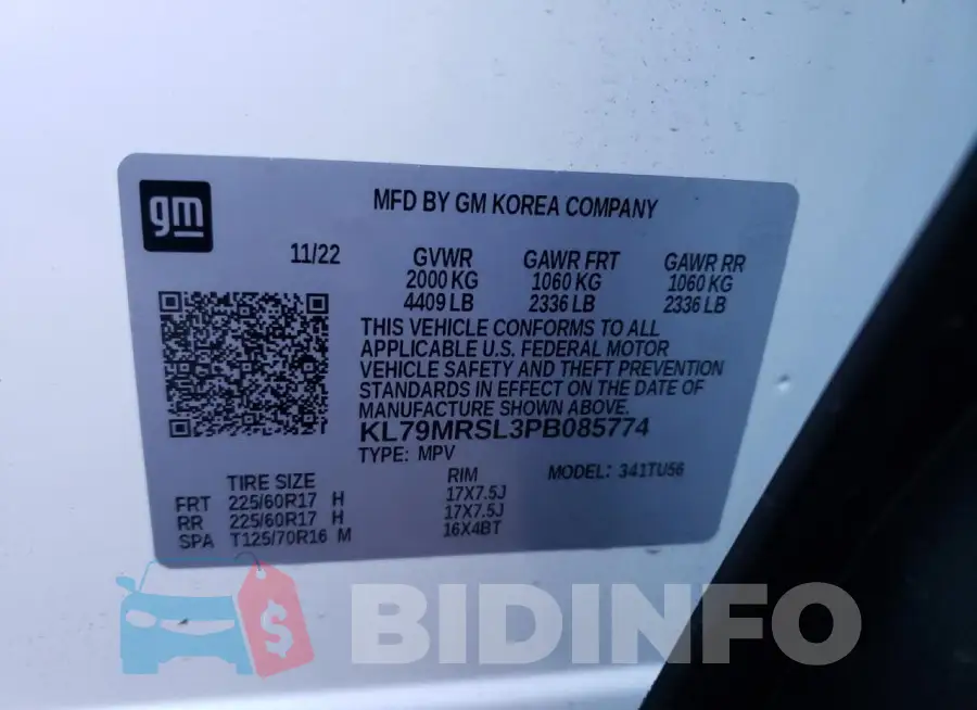 KL79MRSL3PB085774 Photo# 13