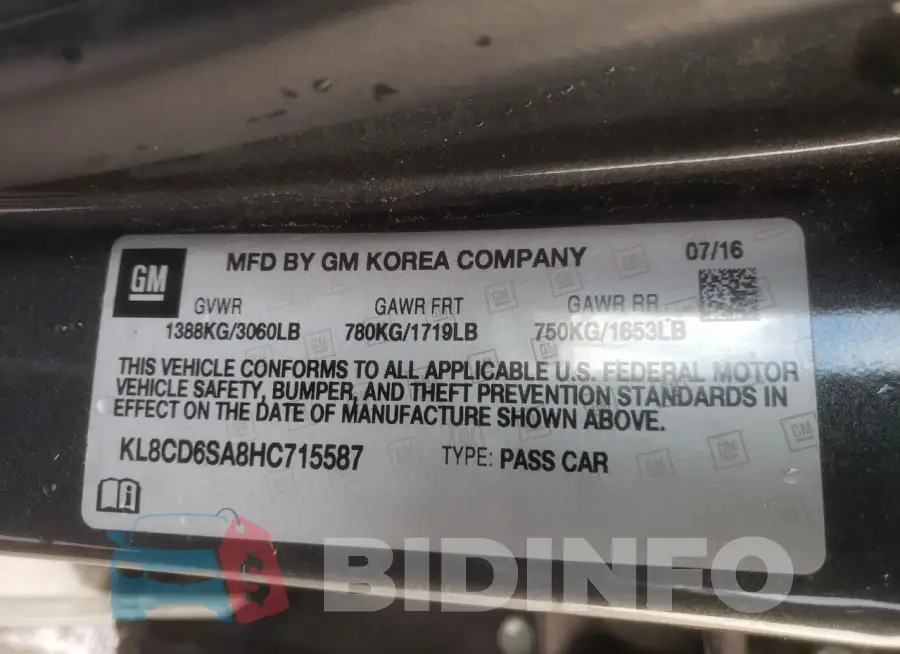 KL8CD6SA8HC715587 Photo# 12