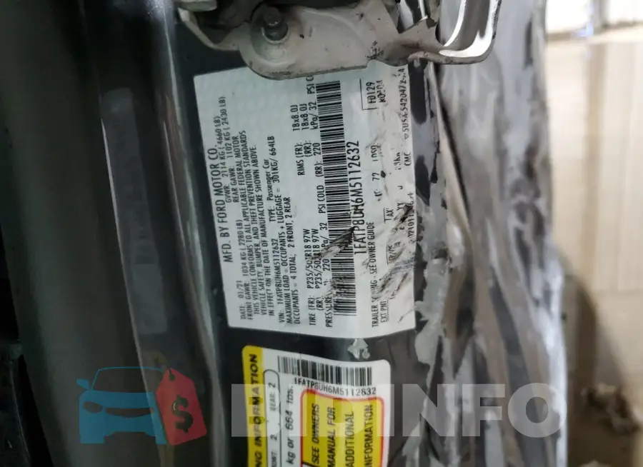 1FATP8UH6M5112632 Photo# 13
