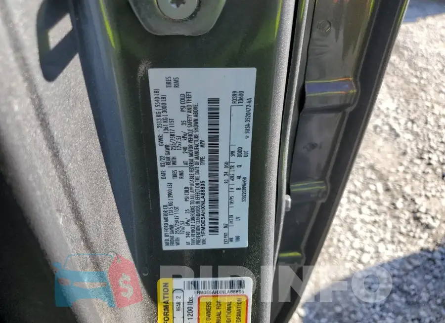 1FMDE5AHXNLA88805 Photo# 14