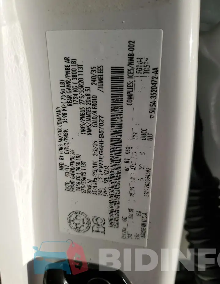 1FTFW1EG6HFB57027 Photo# 12