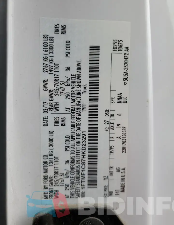 1FTMF1C87HKD23291 Photo# 12