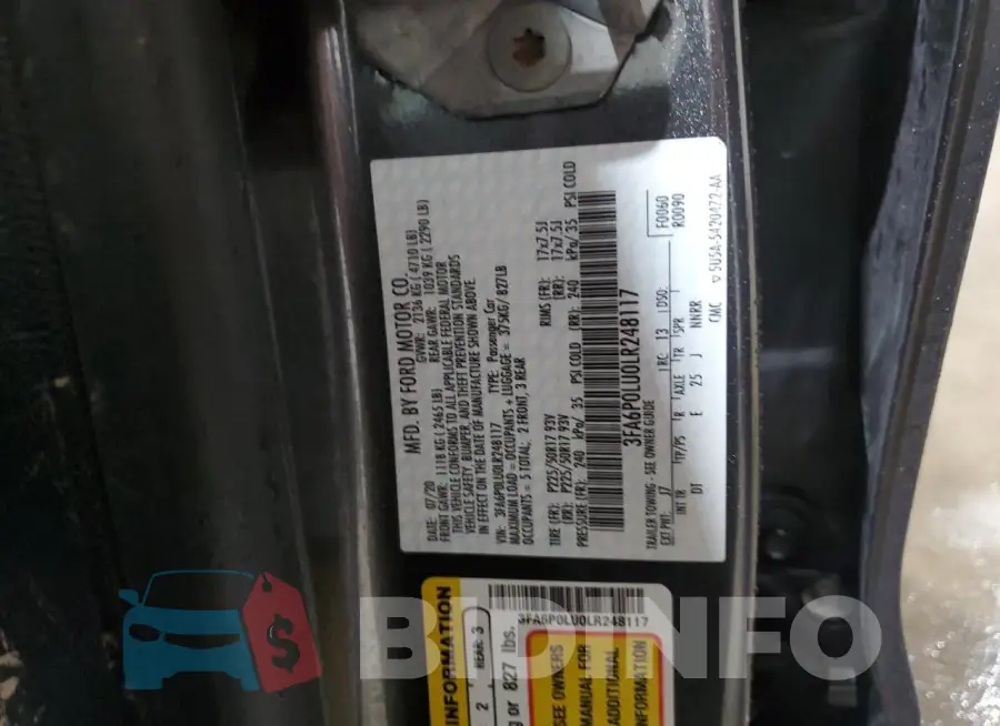 3FA6P0LU0LR248117 Photo# 13