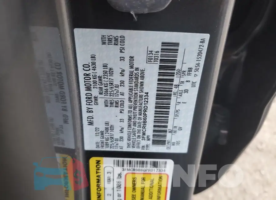 3FMCR9B60PRD12334 Photo# 12
