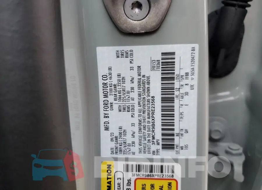 3FMCR9B6XPRE23568 Photo# 12