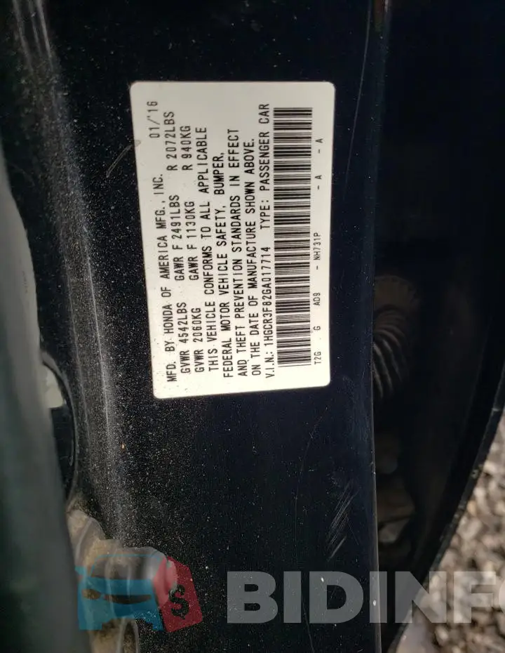 1HGCR3F82GA017714 Photo# 12