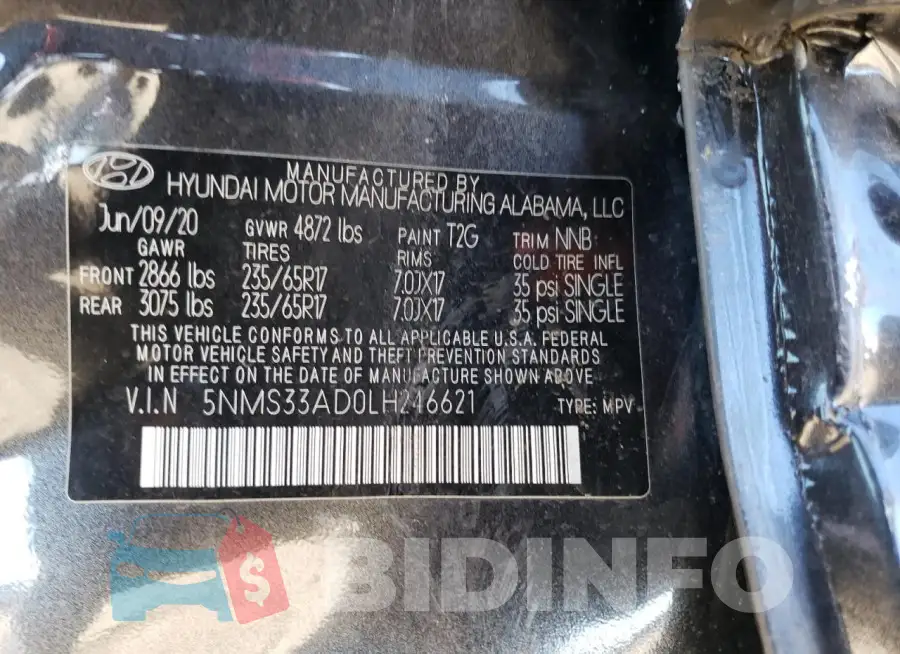 5NMS33AD0LH246621 Photo# 12