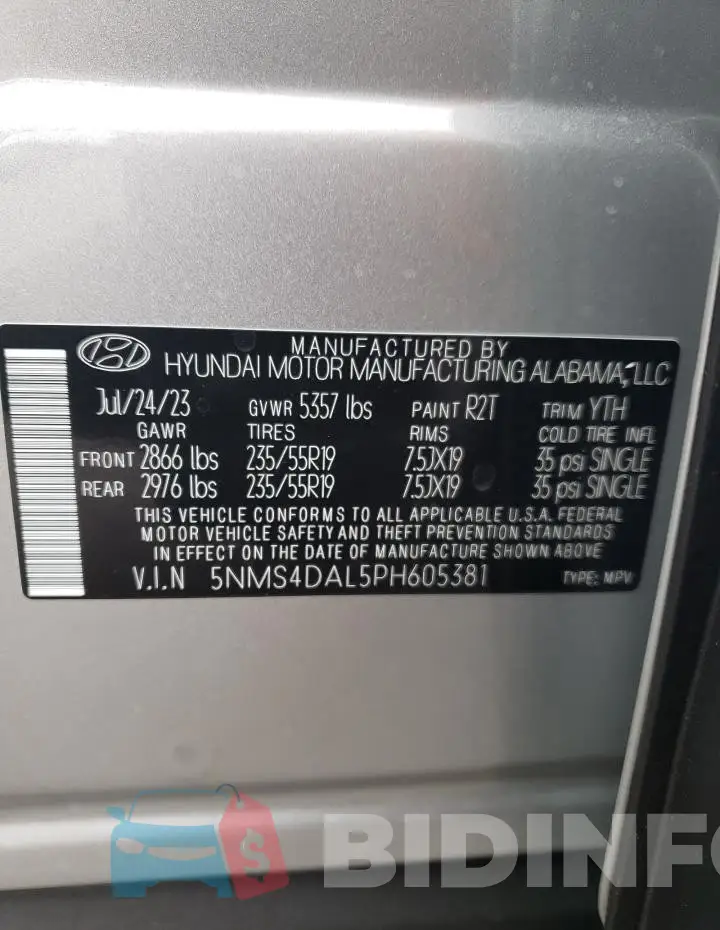 5NMS4DAL5PH605381 Photo# 13