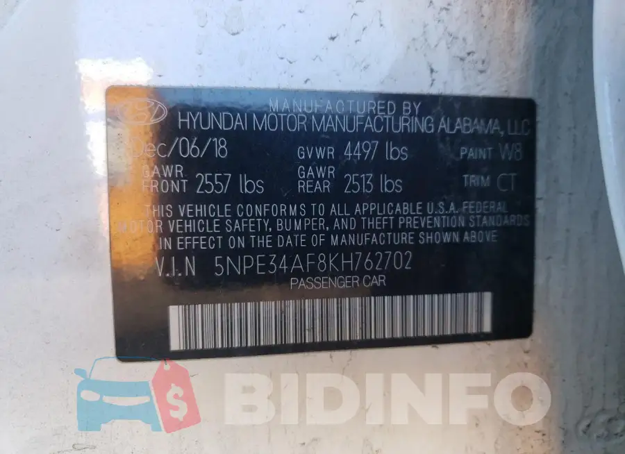 5NPE34AF8KH762702 Photo# 12