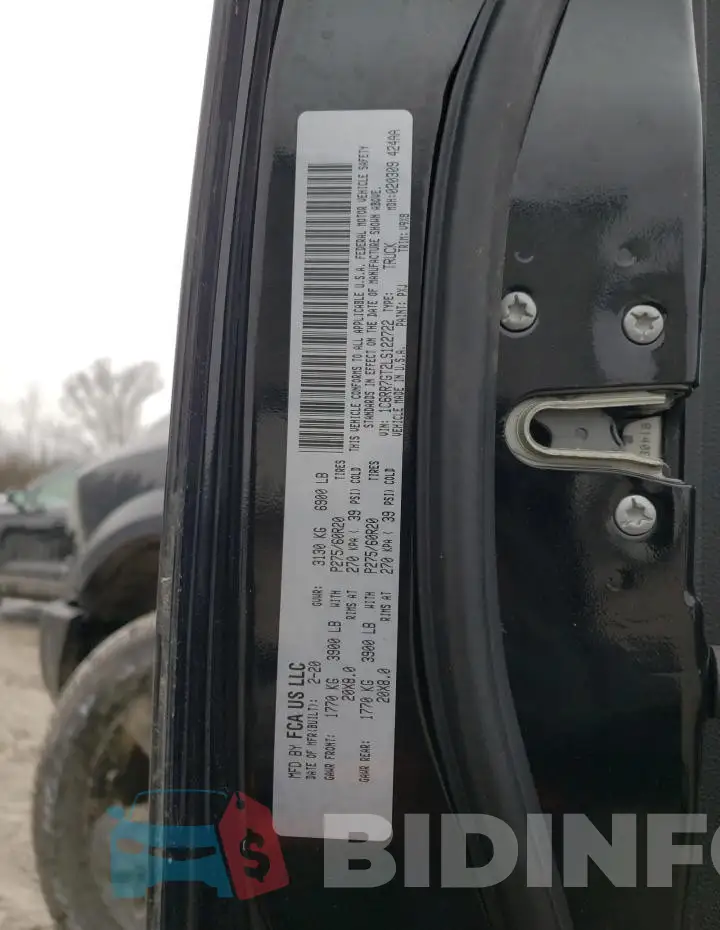 1C6RR7GT2LS122722 Photo# 12